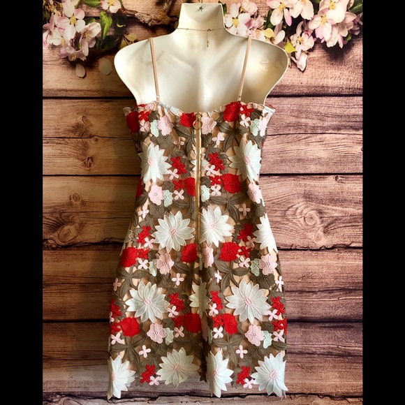 Floral Cut-Out Bodycon Dress - Picture 4 of 6